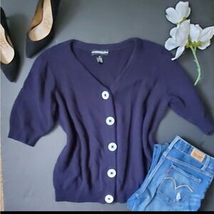 Monterey Bay Blue Thick Knit Cardigan